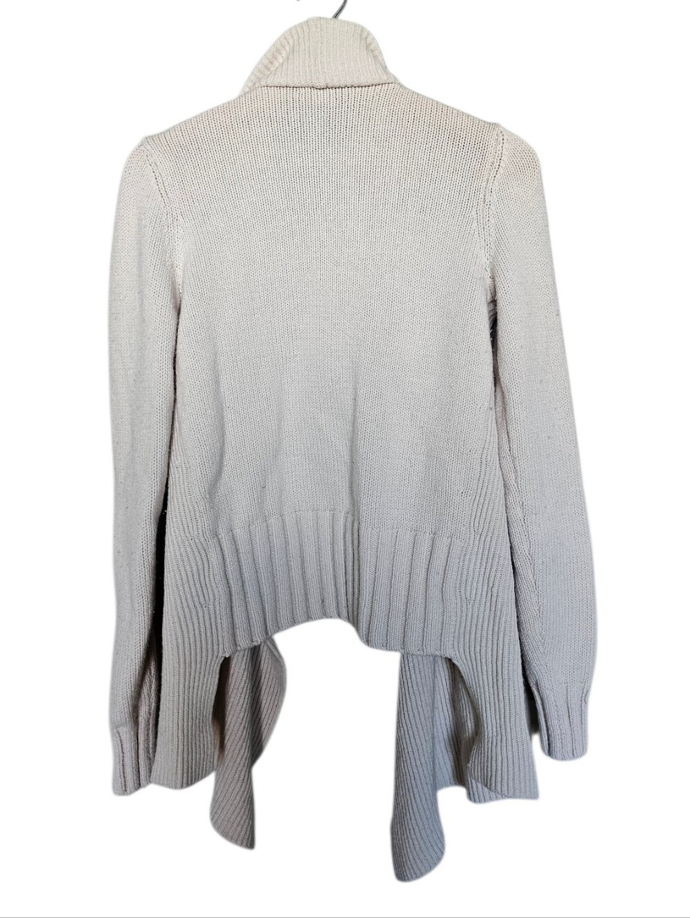 Vince Yak Wool Blend Cream Open-Front Draped Cardigan - Picture 5 of 6